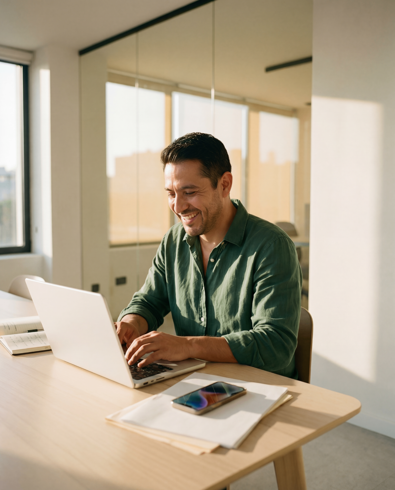 Member working at a hauswork private office